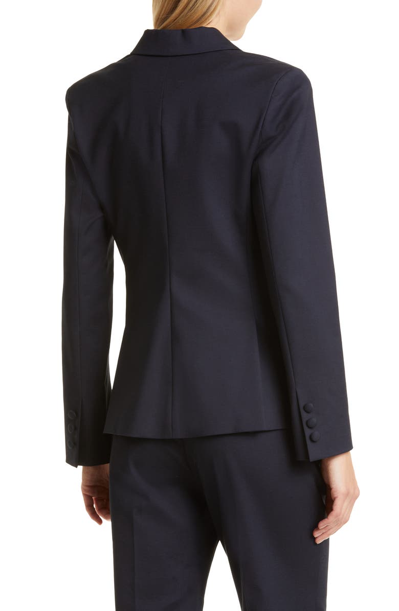 TWP The Jillian One-Button Blazer, Alternate, color, Midnight