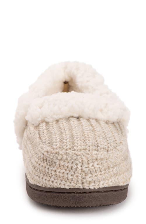 Muk Luks Anais Faux Fur Moccasin Slipper In Brown