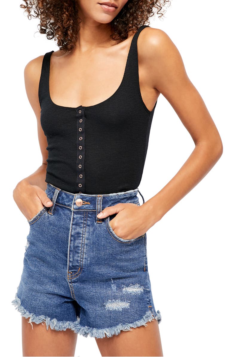 Free People Tellin' Me Rib Tank Top, Main, color, 