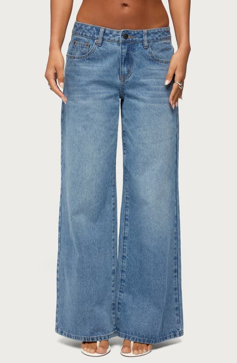 UK Cutie Low Rise Wide Leg Jeans