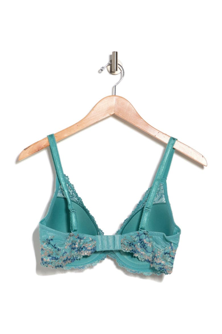 Embrace Lace Plunge T-Shirt Bra, Alternate, color, BRISTOL BLUE MULTI