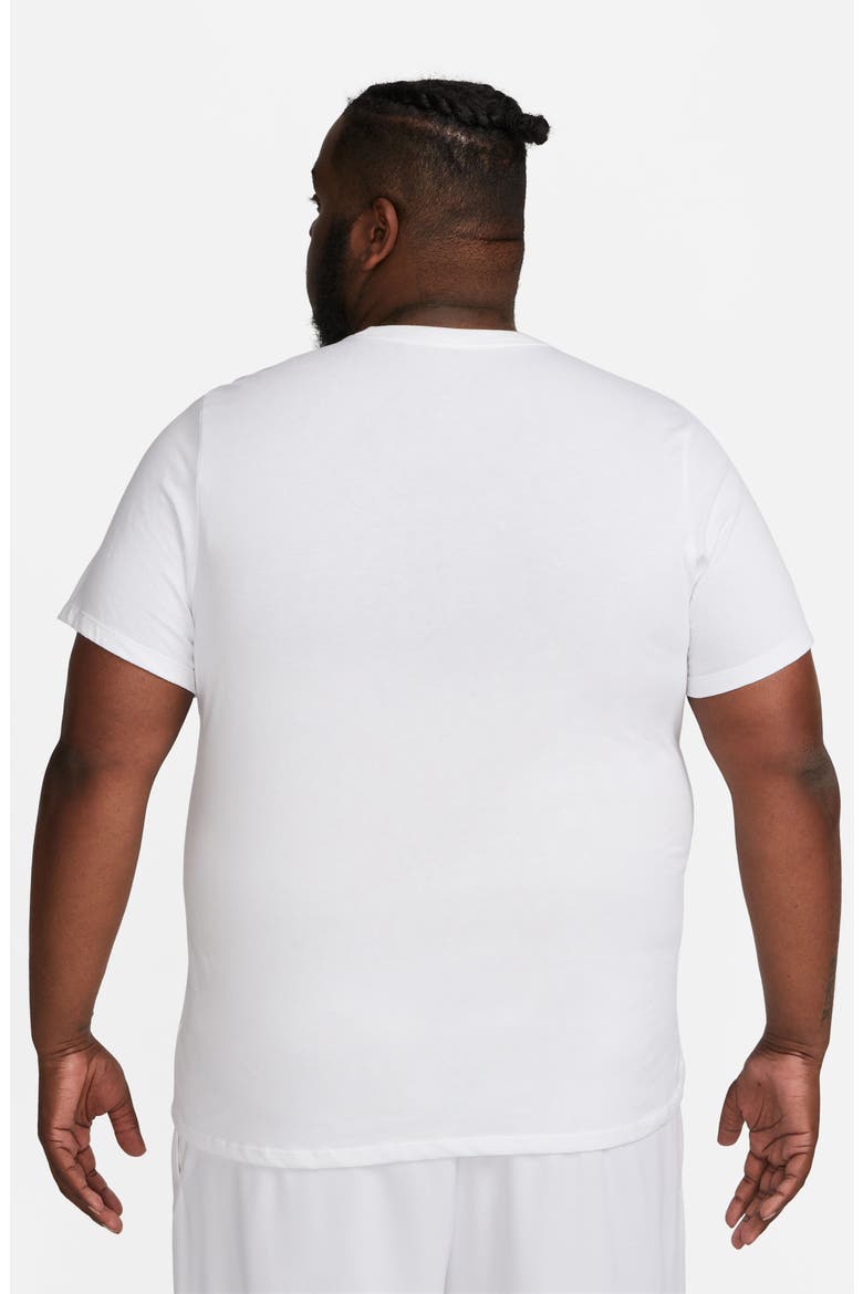 Dri-FIT Training T-Shirt, Alternate, color, 100 WHITE/BLACK