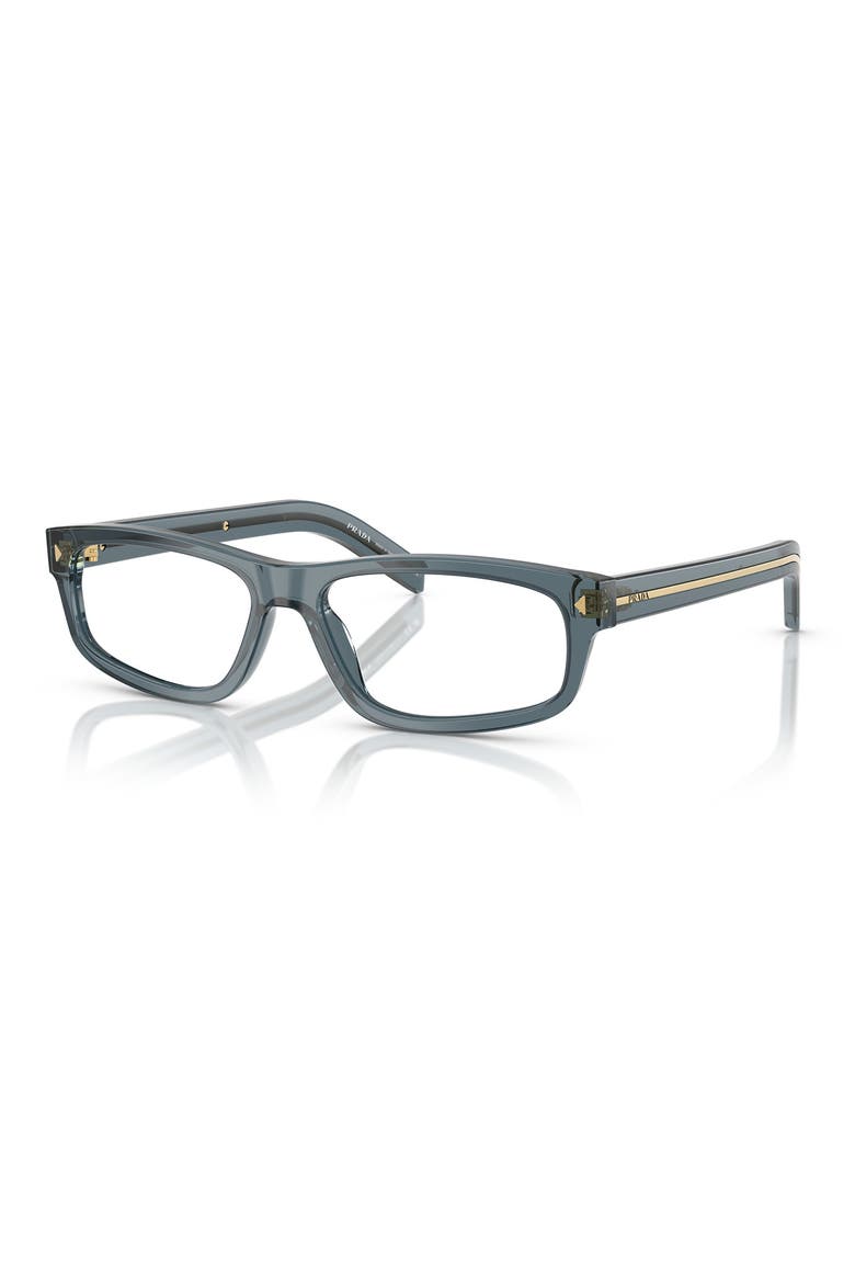 57mm Rectangular Optical Glasses, Alternate, color, BLUE