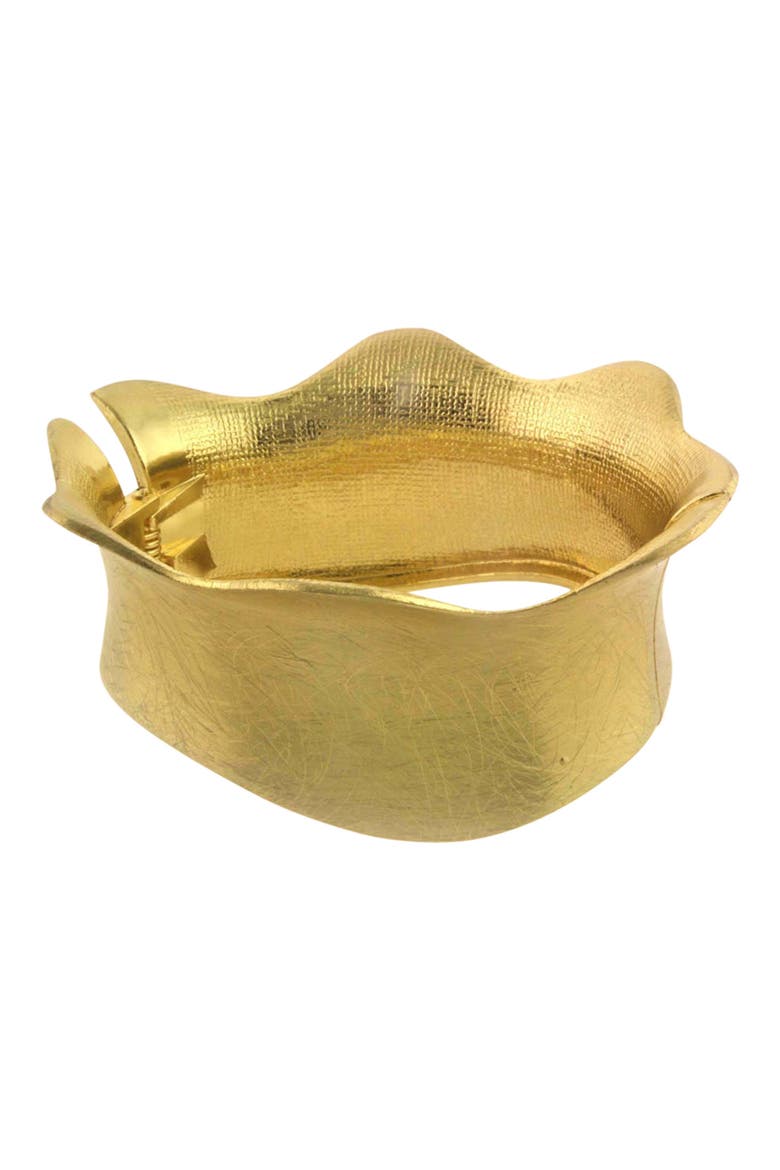 Constance Ripple Cuff Bracelet, Main, color, GOLD
