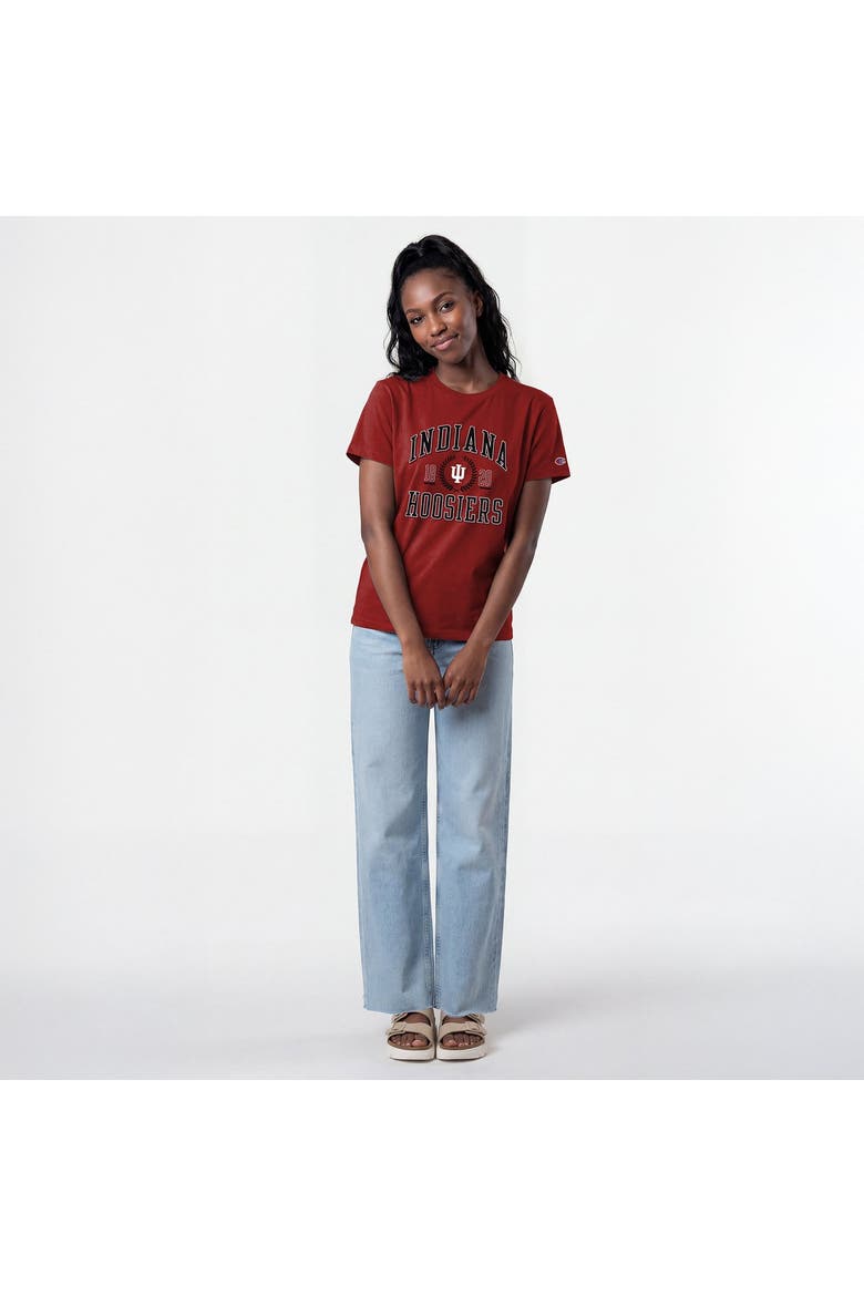 Women's Champion Crimson Indiana Hoosiers Lifestyle T-Shirt, Alternate, color, Crimson