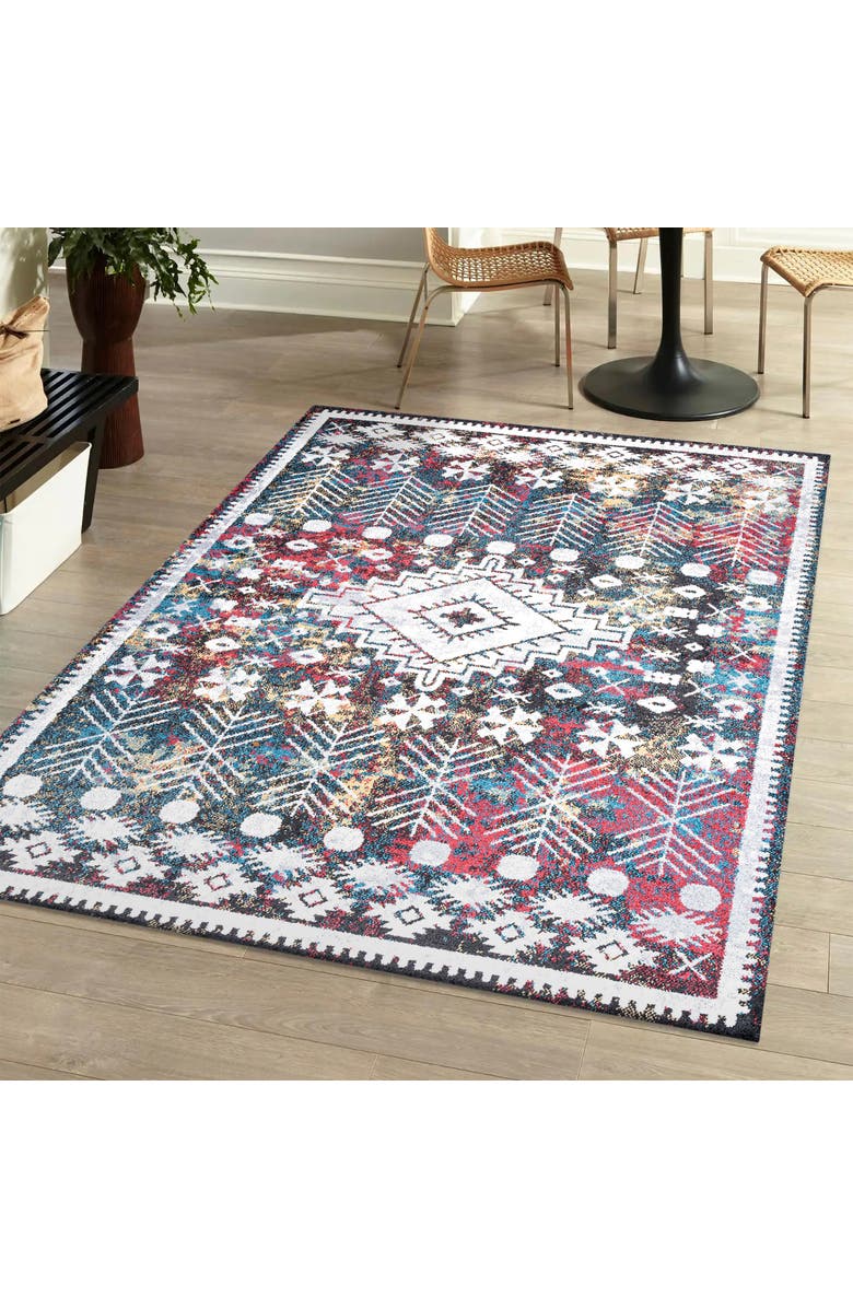 JONATHAN Y Dhiya Distressed Kilim Area Rug, Alternate, color, Multi