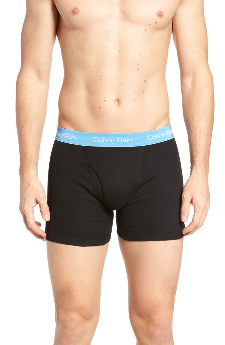 Calvin Klein 3-Pack Cotton Boxer Briefs, Alternate, color, 