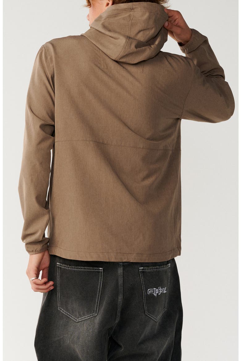 Elite Anti Series Water Repellent Hooded Jacket, Alternate, color, WALNUT