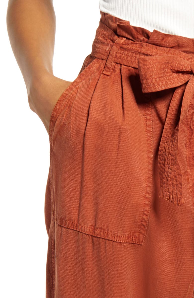 Treasure & Bond Paperbag Waist Pants, Alternate, color, 