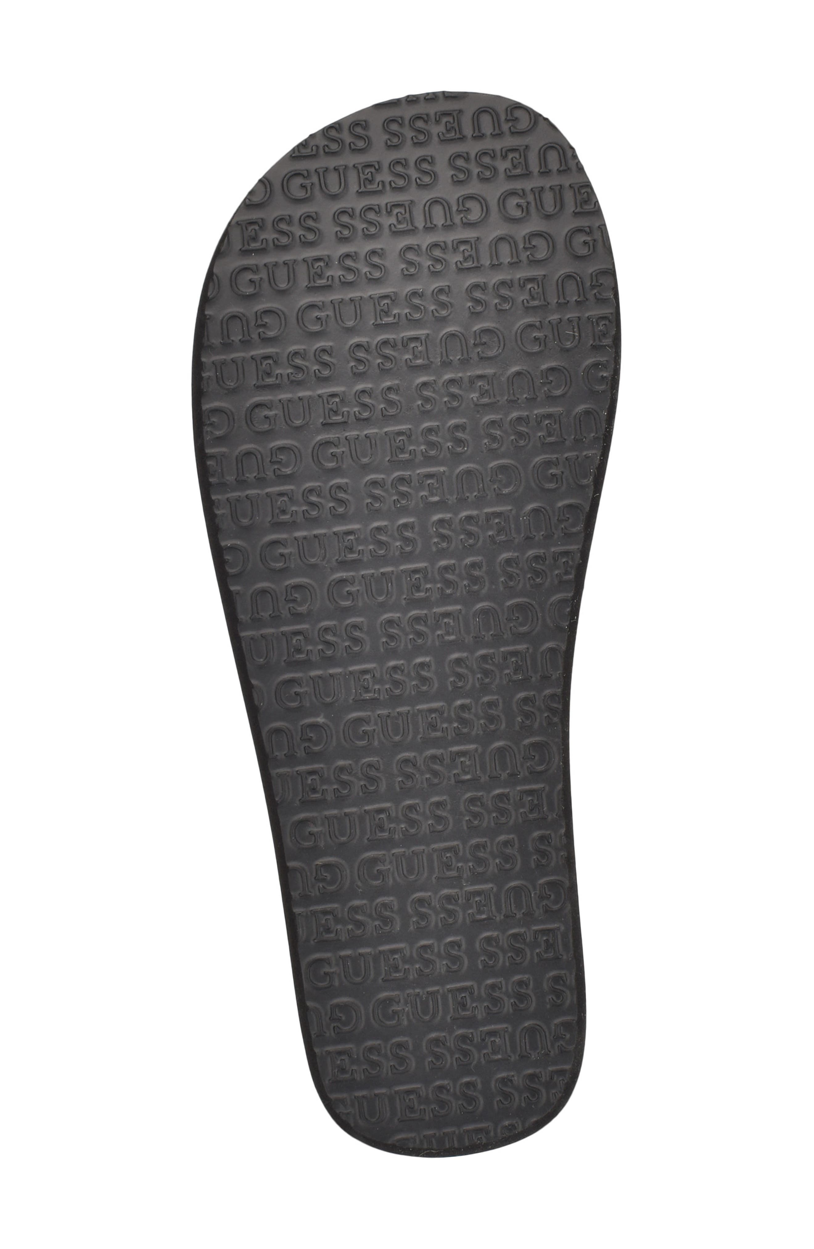 Parties Slide Sandal, Alternate, color, BLACK/ WHITE