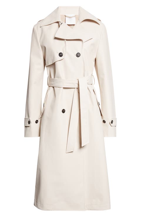 Double Breasted Water Resistant Trench Coat