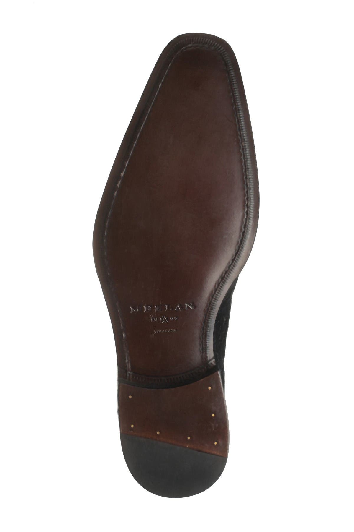 Mezlan Croc Embossed Monk Strap Dress Shoe, Alternate, color, 