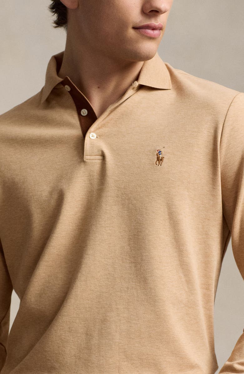 Polo Ralph Lauren Long Sleeve Pima Cotton Polo Shirt, Alternate, color, 