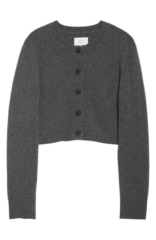 Loulou De Saison Button-front Cashmere Cardigan In Gray