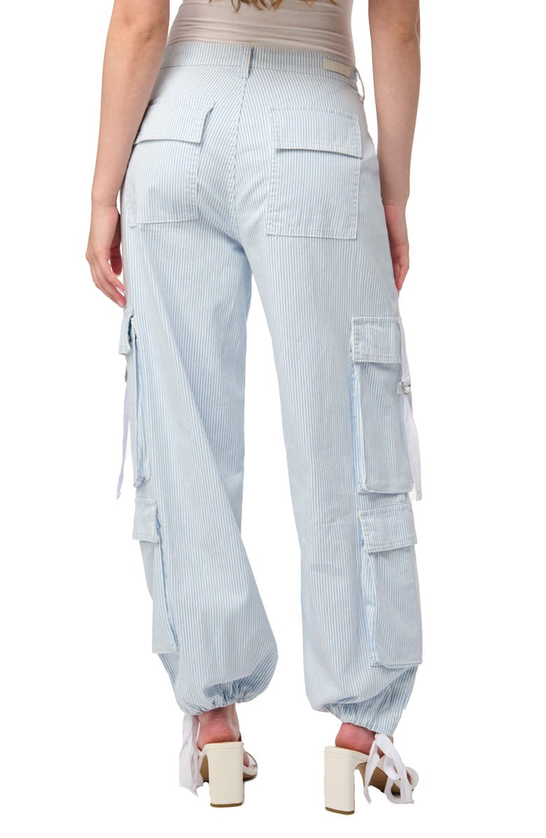 BLANKNYC Railroad Stripe Cargo Jeans, Alternate, color, Keeps Cool