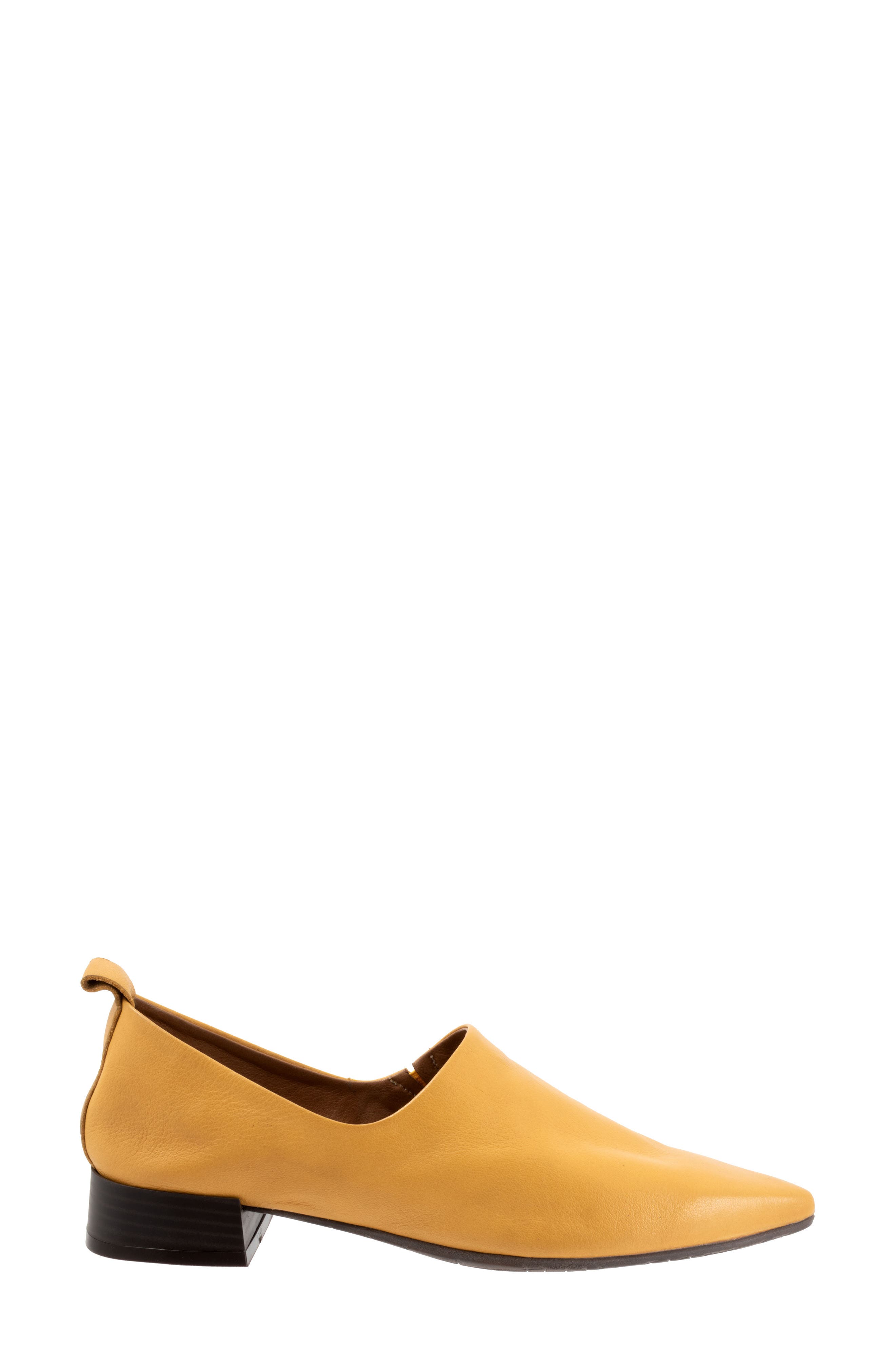 Marley Pointed Toe Loafer, Alternate, color, MUSTARD