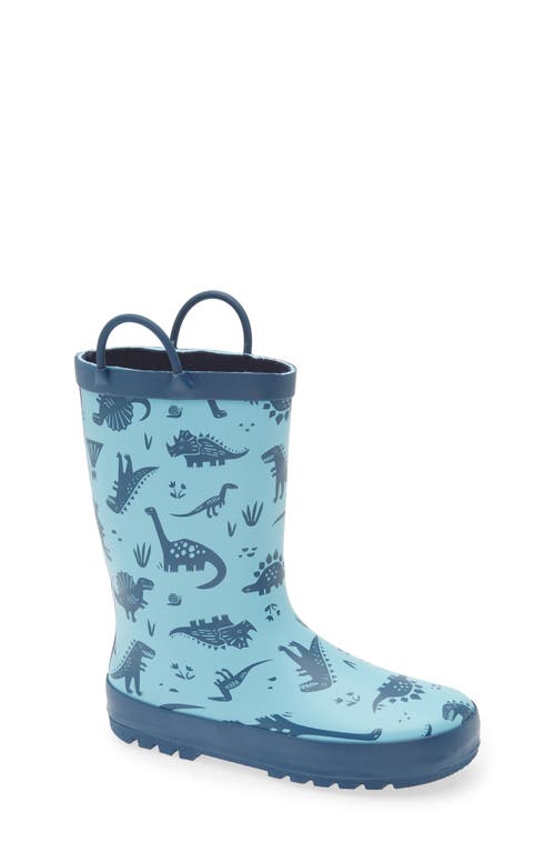 Tucker + Tate Kids' Dino Rain Boot in Blue Dino 