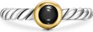 David Yurman Petite Cable Ring in Sterling Silver with 14K Yellow Gold