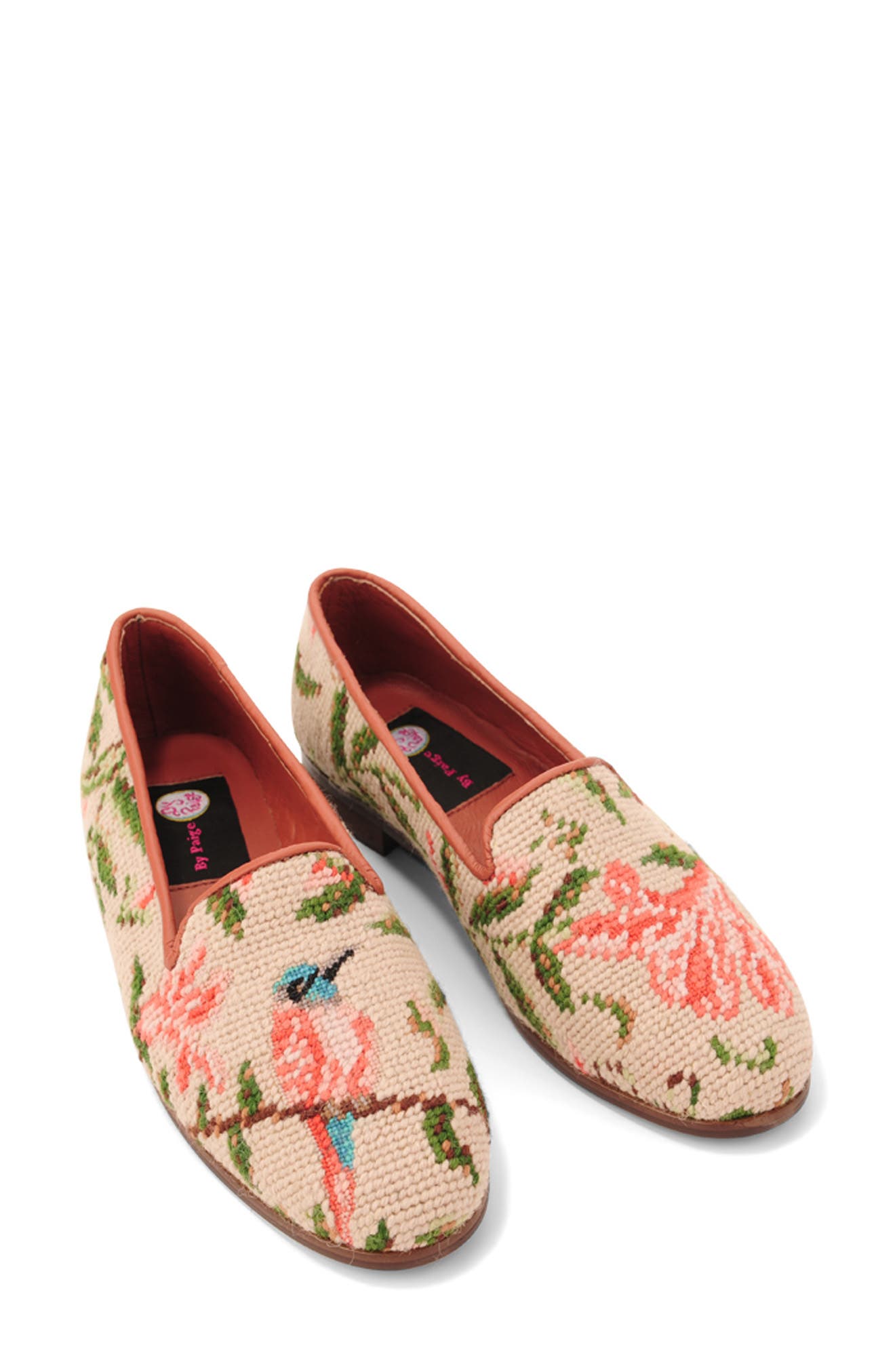 ByPaige Floral Needlepoint Loafer, Alternate, color, Hummingbird And Flower