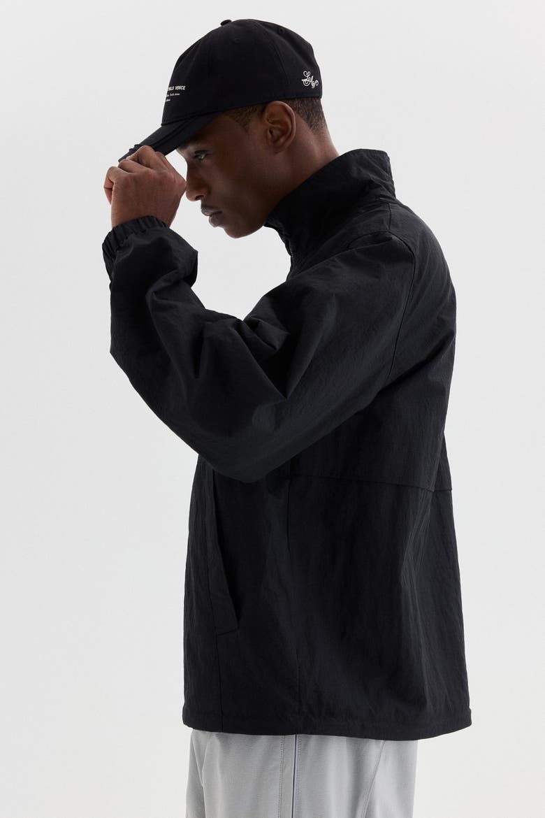 Water-repellent Windbreaker, Alternate, color, Black