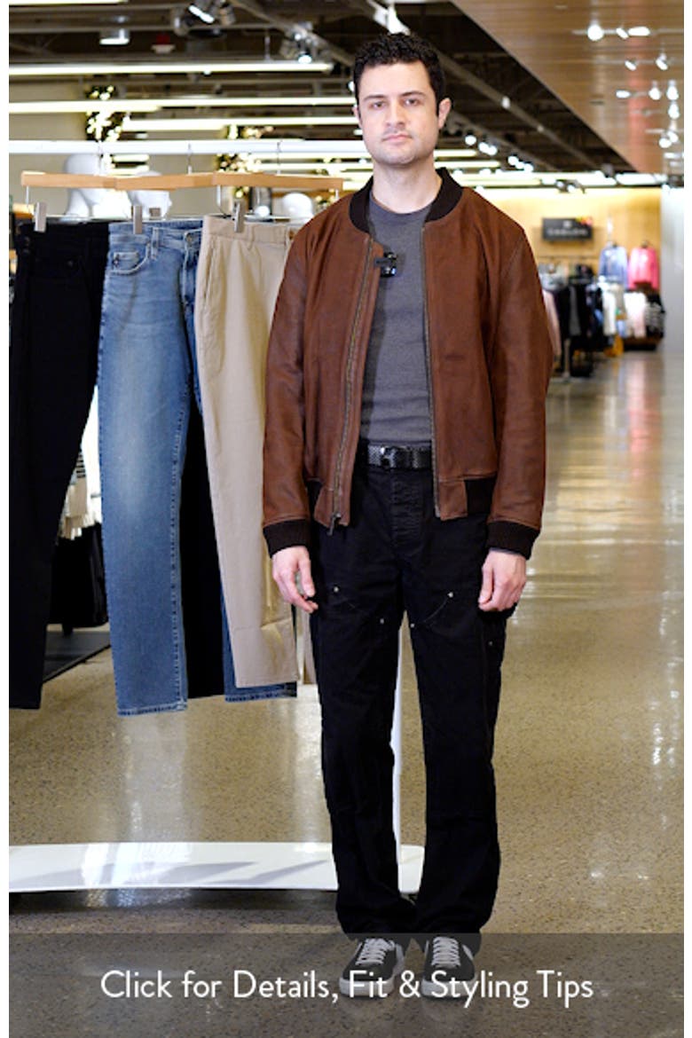 Classic Leather Bomber Jacket video