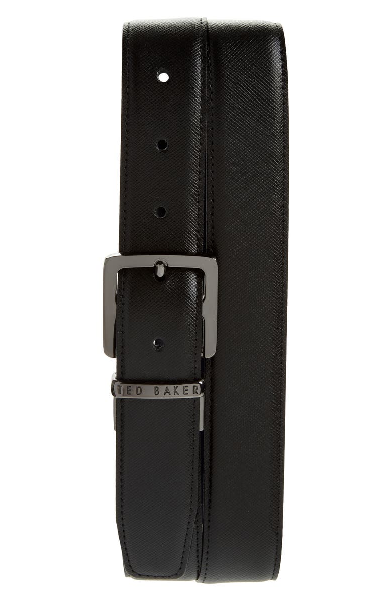 Ted Baker London Dolphin Reversible Leather Belt, Main, color, 