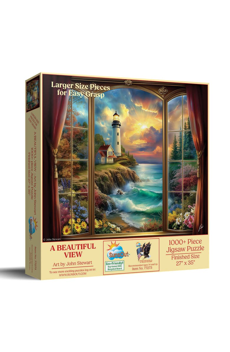 Sunsout A Beautiful View 1000 piece Jigsaw Puzzle for Adults Large Pieces, Main, color, Multicolor