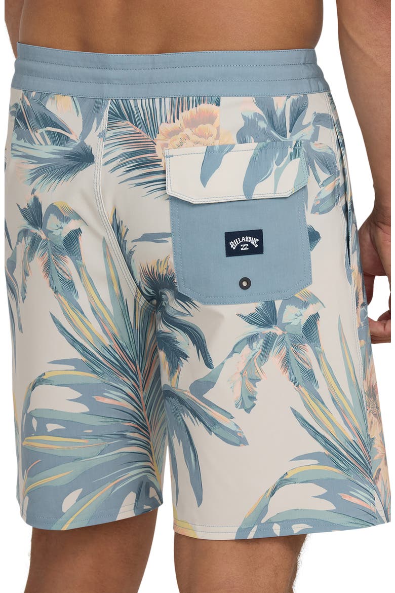 Sundays Print Swim Shorts, Alternate, color, BLUE HORIZON