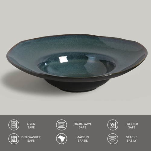 Porto Brasil Deep Rim Plate Set Of 4 In Green