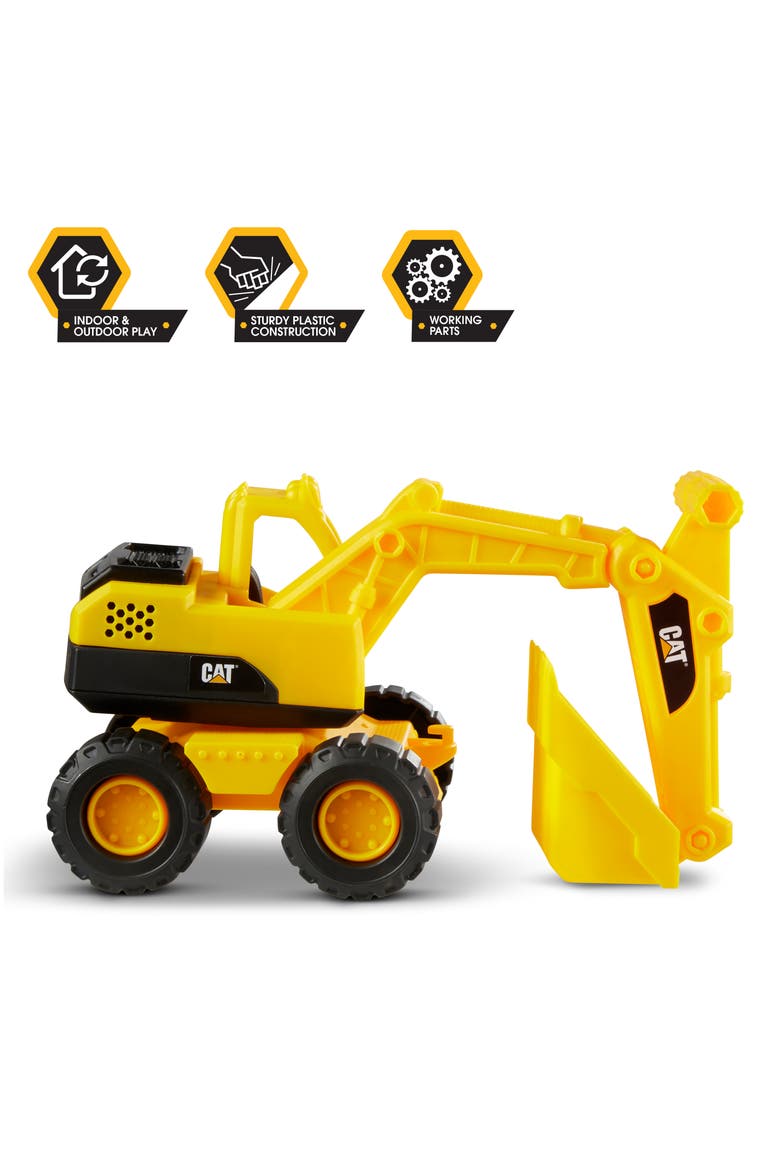 Tough Rigs Construction 15 Inch Toy Excavator, Yellow, Alternate, color, Multicolored