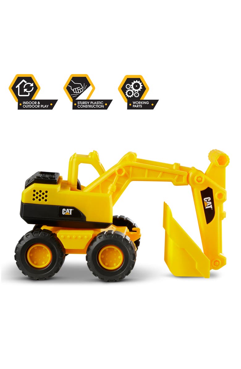 CAT Tough Rigs Construction 15 Inch Toy Excavator, Yellow, Alternate, color, Multicolored