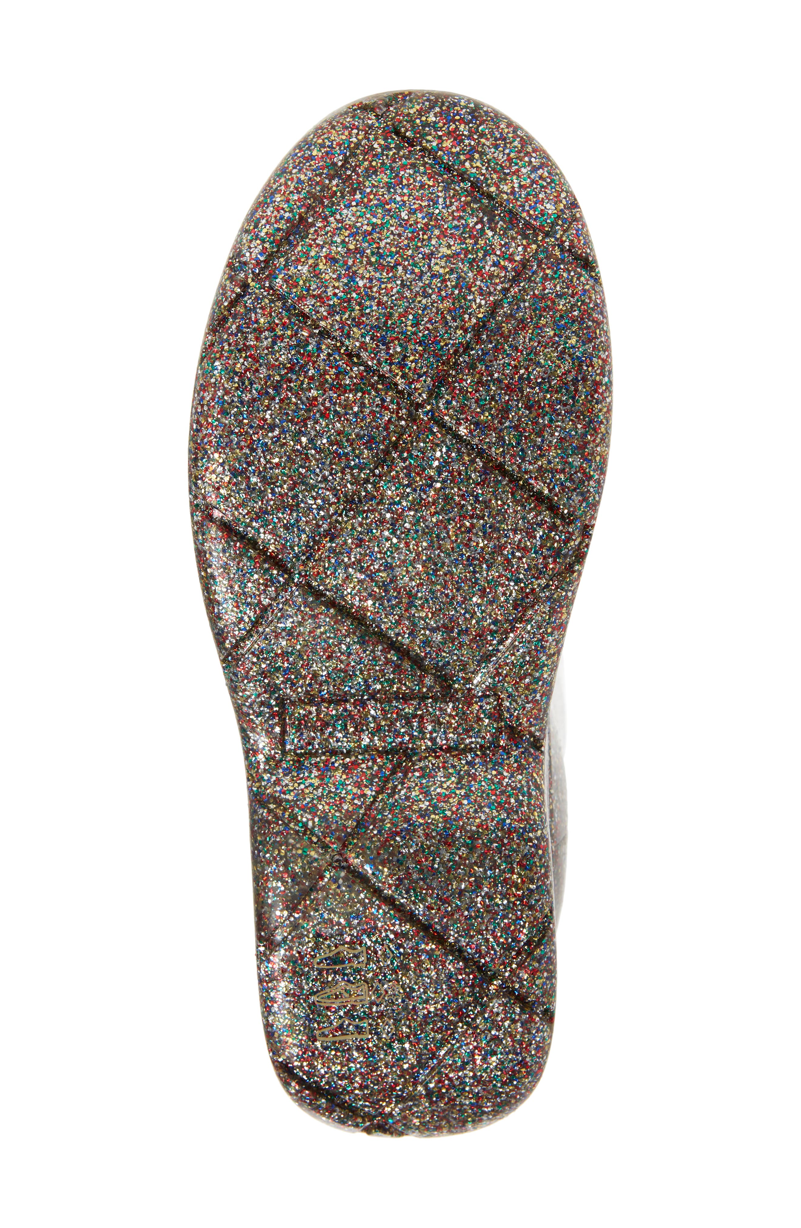 Bottega Veneta Puddle Glitter Waterproof Tall Rain Boot, Alternate, color, 
