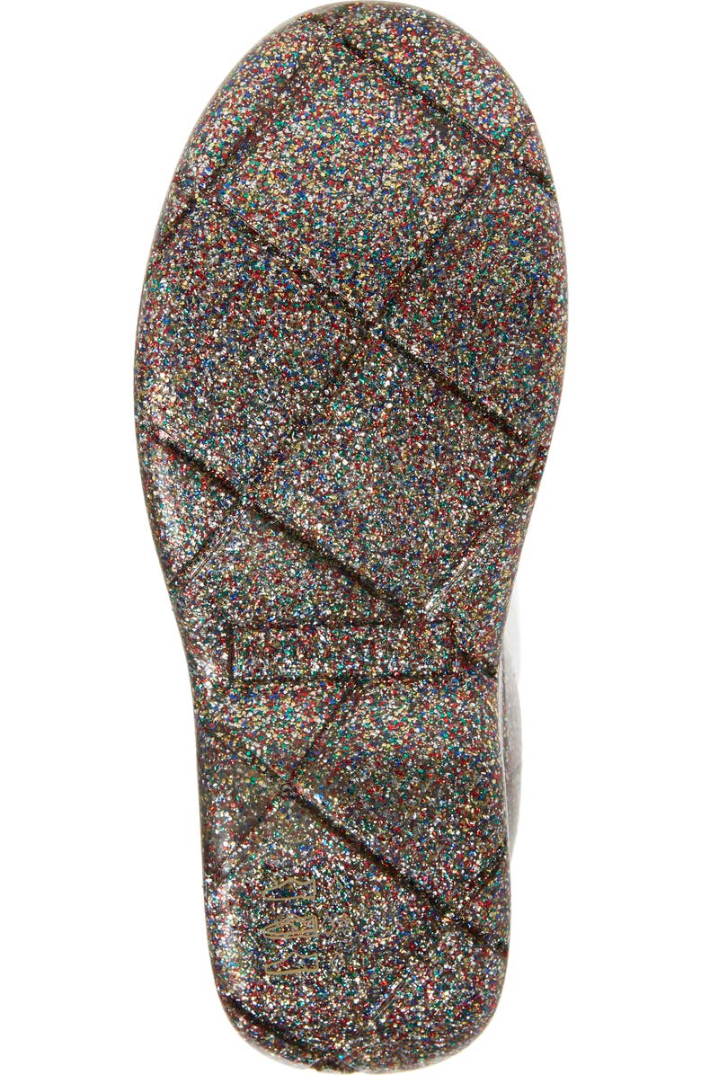 Bottega Veneta Puddle Glitter Waterproof Tall Rain Boot, Alternate, color,