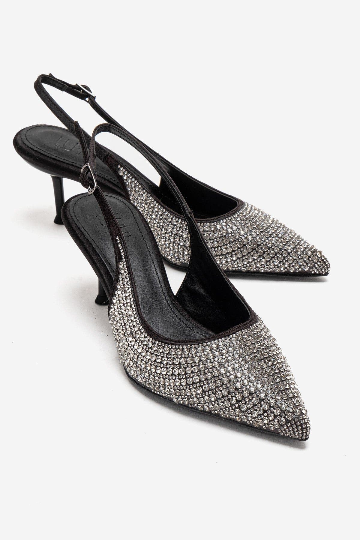 Prologue Shoes Yasmina Embellished Stiletto Pump, Main, color, Black