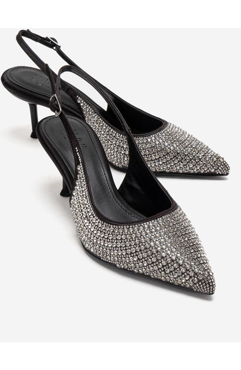 Prologue Shoes Yasmina Embellished Stiletto Pump, Main, color, Black