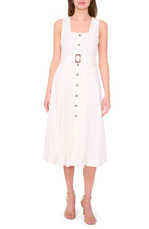 Sleeveless A-Line Midi Dress