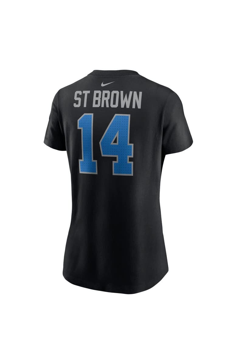 Nike Women's Nike Amon-Ra St. Brown Black Detroit Lions Player Name & Number T-Shirt, Alternate, color, Black
