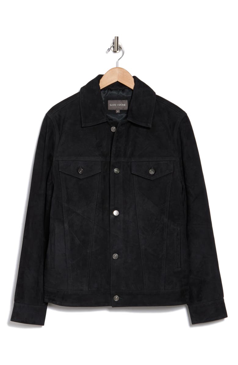 Slate & Stone Suede Trucker Jacket, Alternate, color,