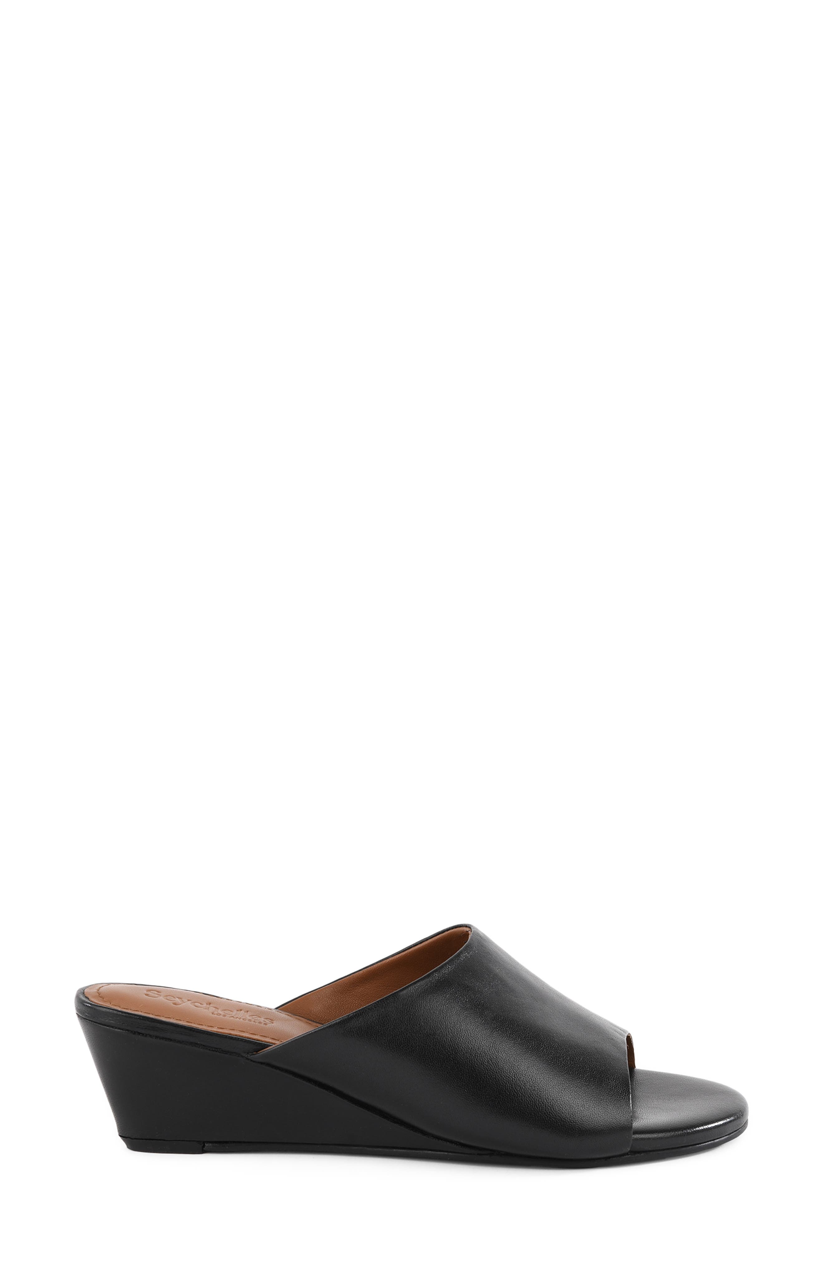 Seychelles Isn't She Lovely Wedge Slide Sandal, Alternate, color, Black
