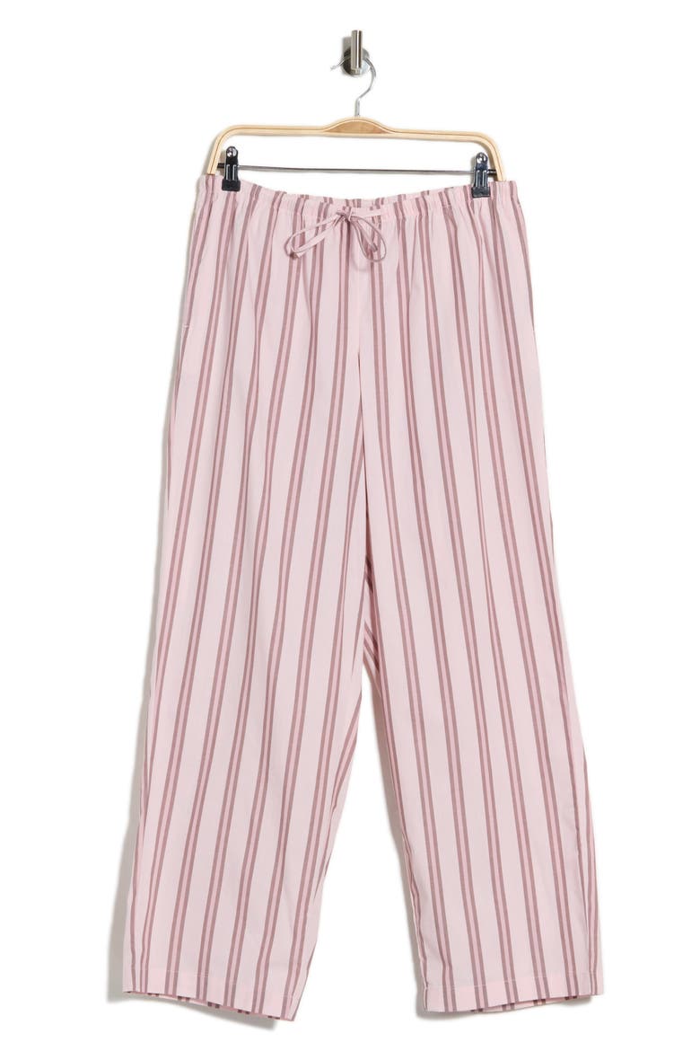 Boyfriend Pajama Pants, Alternate, color, PINK- BROWN NEW FUN STRIPE