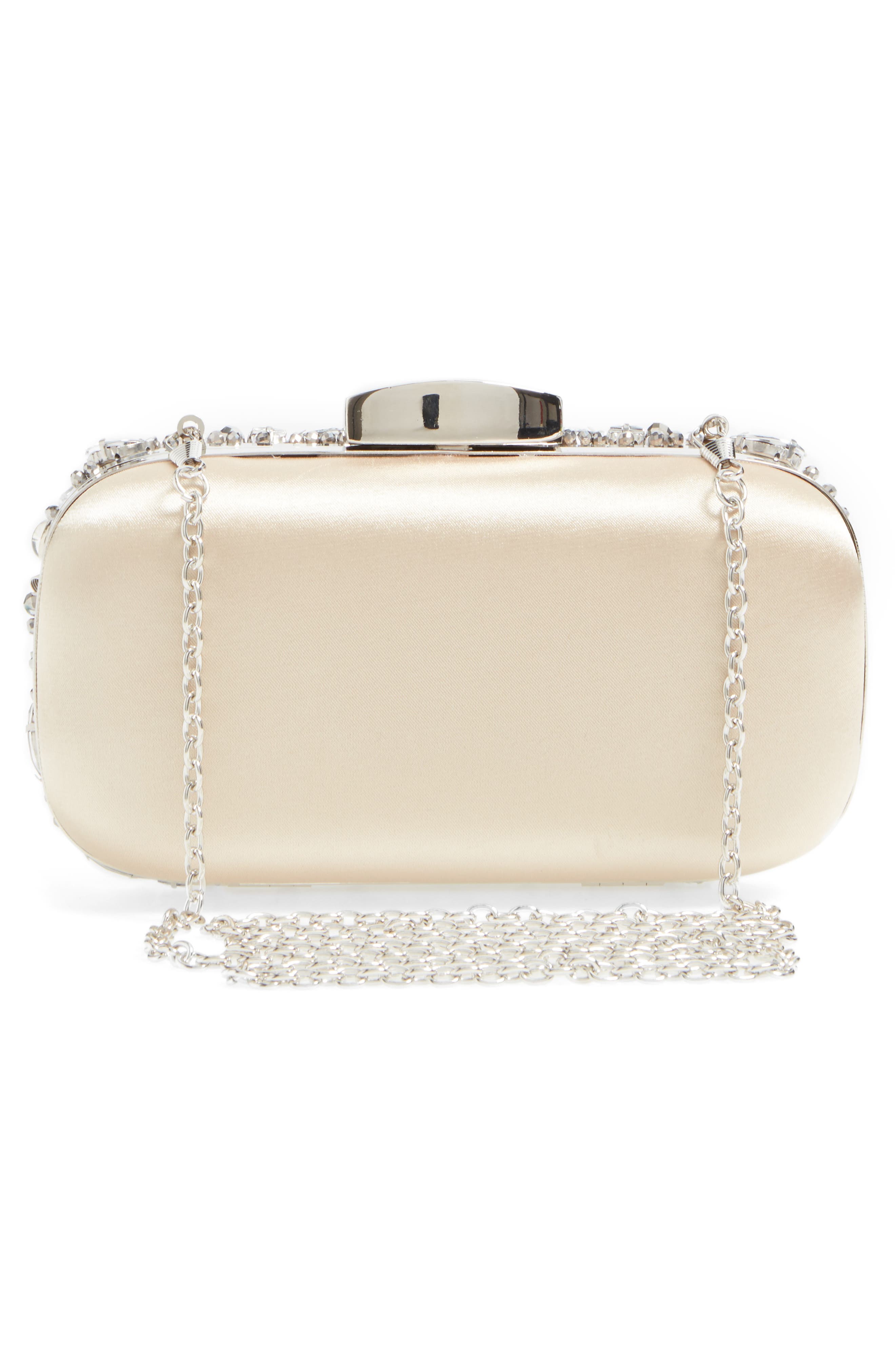 ZZDNU Natasha Couture Natasha Couture Crystal Embellished Frame Clutch, Alternate, color, 