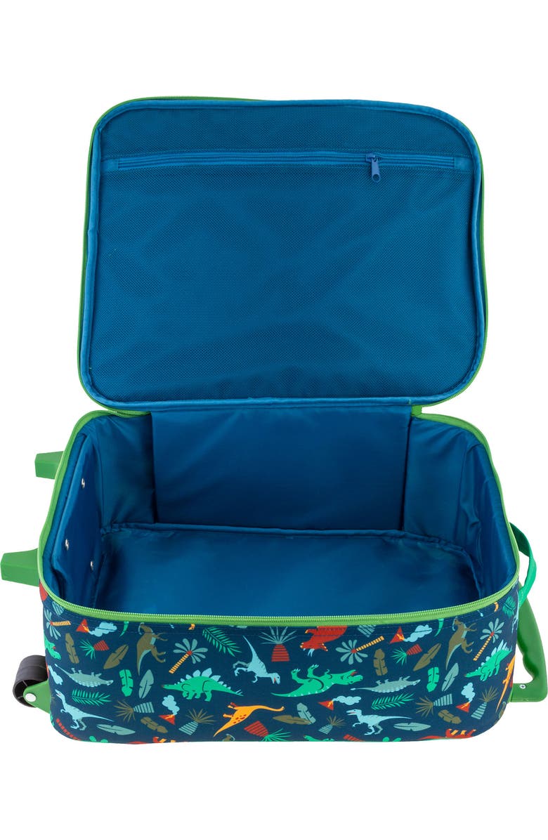 Stephen Joseph Kids' Print Rolling Luggage, Alternate, color, Green/ Blue