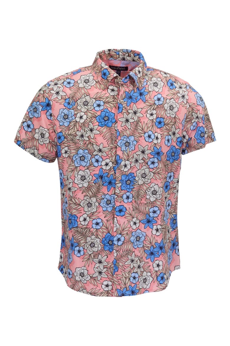 Tropical Mix Mens Knit Shirt, Alternate, color, TROPICAL MIX CORAL