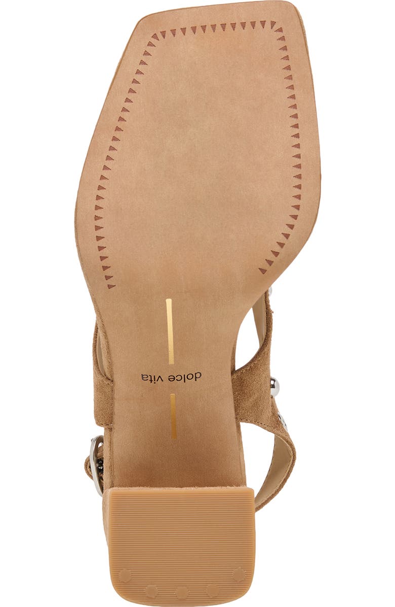 Dolce Vita Yves Stud Slingback Sandal, Alternate, color, Light Brown Suede
