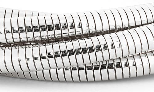 Nordstrom Rack Omega Stacked Twist Bracelet In Silver