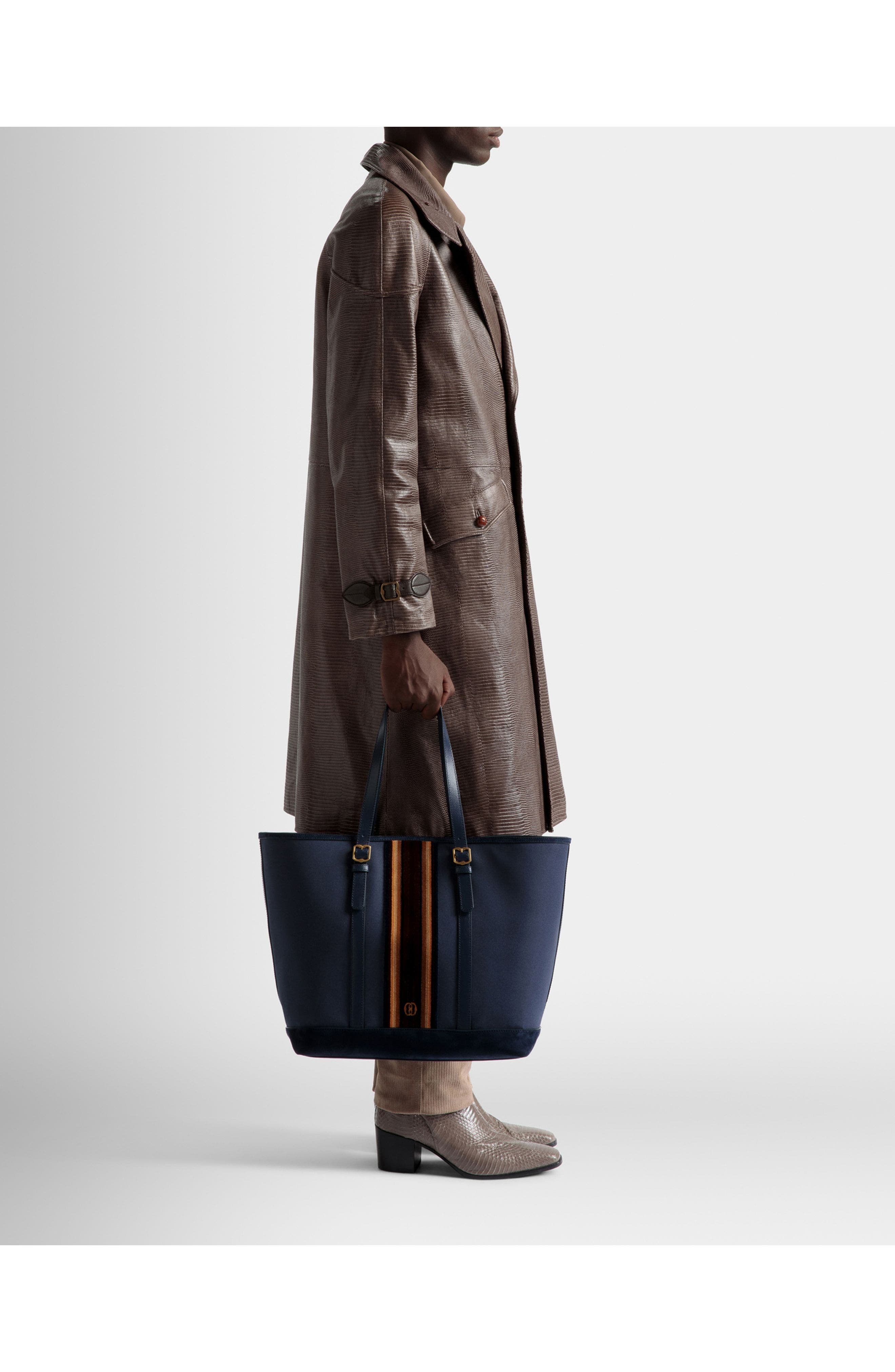 Bally Gare Tote Bag, Alternate, color, Blue