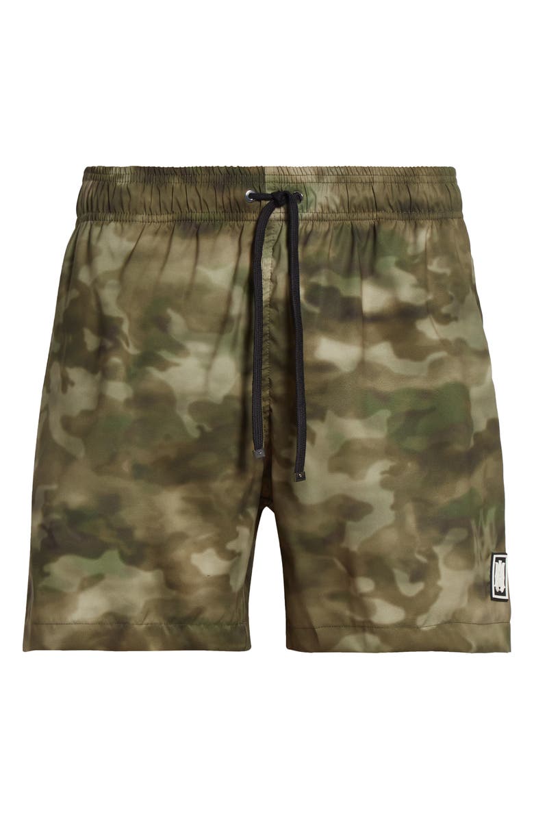 AMIRI Camo Swim Trunks, Main, color, Natural