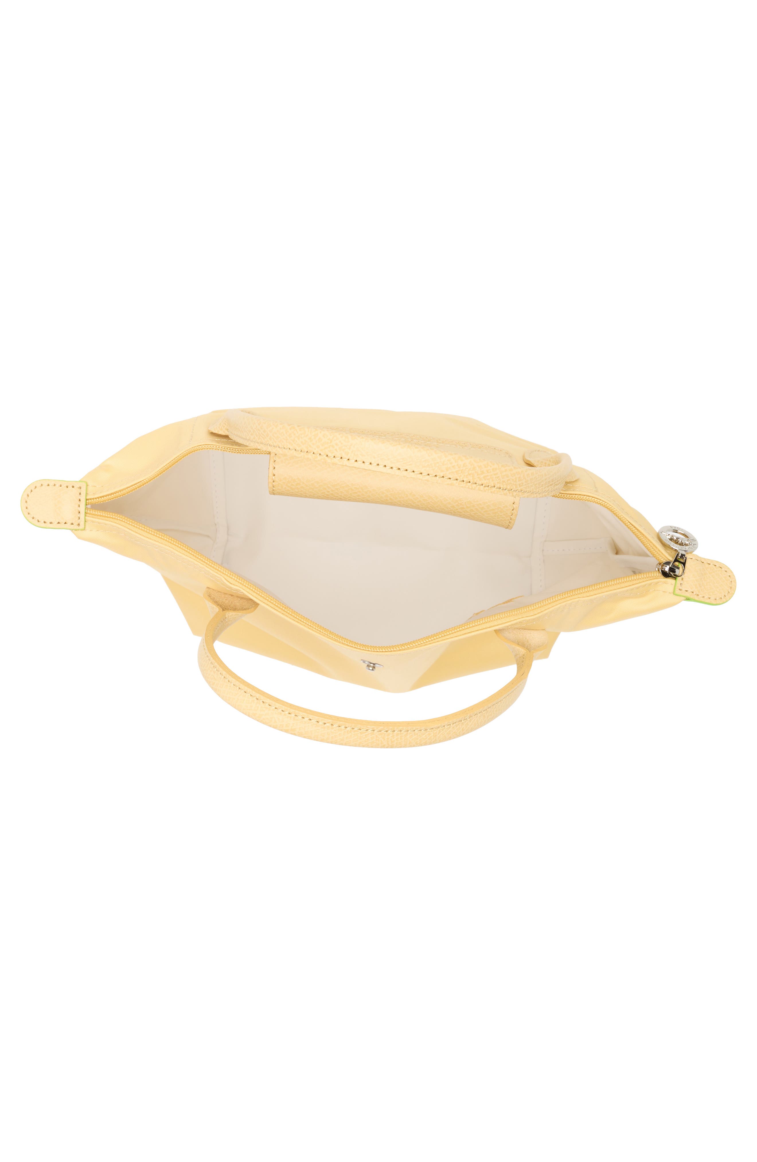 Longchamp Small Le Pliage Green Recycled Canvas Top Handle Bag, Alternate, color, 