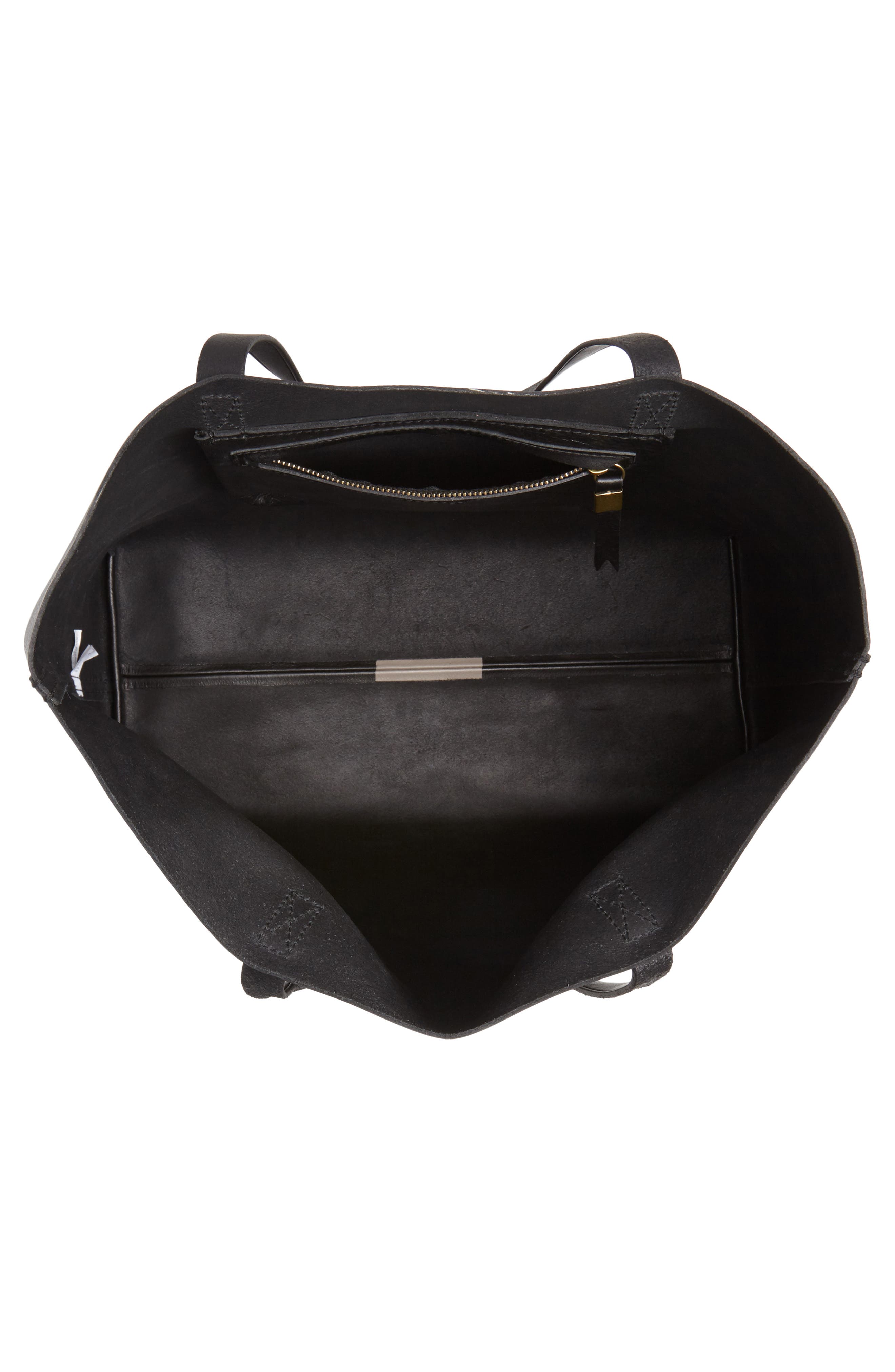 Madewell Paint Stripe Transport Leather Tote, Alternate, color, 