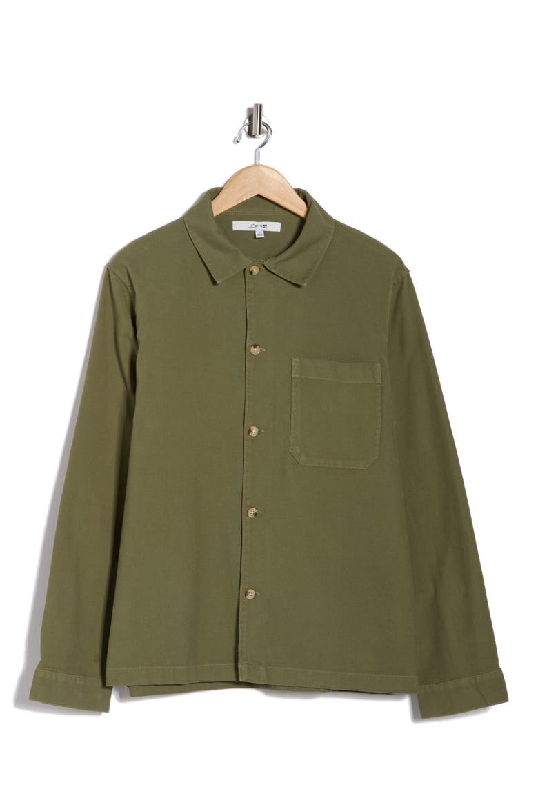 Cotton Shirt Jacket, Alternate, color, OLIVE